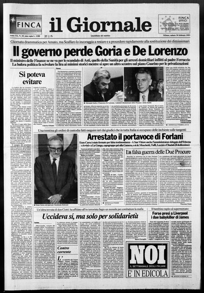 Il giornale : quotidiano del mattino